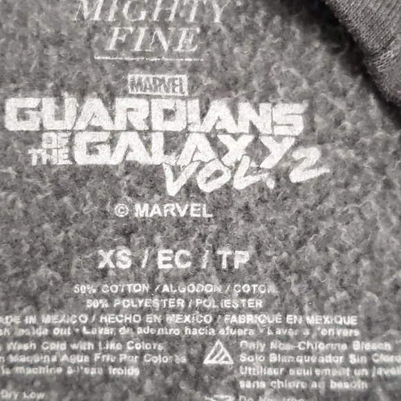 Marvel Sweatshirt Rocket Racoon Groot Guardians of the Galazy Size XS - Picture 5 of 5